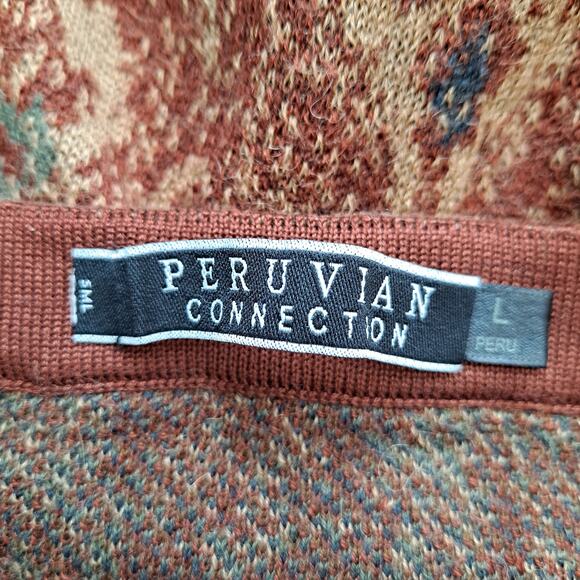 Peruvian Connection Tapestry Maxi Skirt Pull On Boho Gypsy Multi Women's Size L - Picture 8 of 10